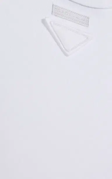 Prada Lace-Up Cotton-Jersey Tank Top | Thumbnail 5 Prada Lace-Up Cotton-Jersey Tank Top | Thumbnail 5