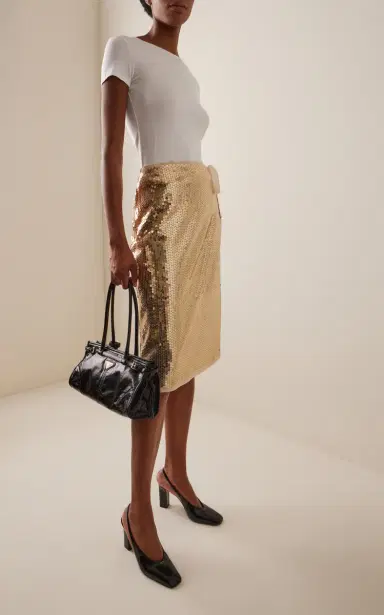 Prada Sequined Midi Wrap Skirt | Thumbnail 2 Prada Sequined Midi Wrap Skirt | Thumbnail 2