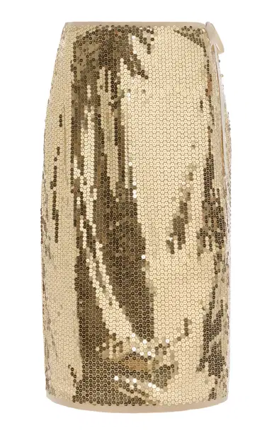 Prada Sequined Midi Wrap Skirt | Thumbnail 1 Prada Sequined Midi Wrap Skirt | Thumbnail 1