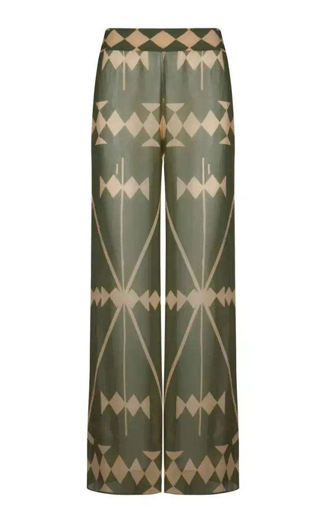 Johanna Ortiz Rapsodia Georgette Wide-Leg Pants