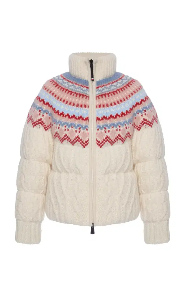 Knit Wool-Mohair Down Jacket