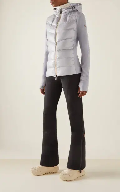 Moncler Grenoble Down-Paneled Fleece Cardigan - Blue | Thumbnail 3