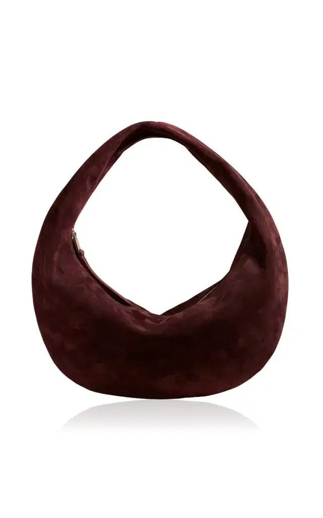 Olivia Medium Suede Hobo Bag - Purple - OS Olivia Medium Suede Hobo Bag - Purple - OS
