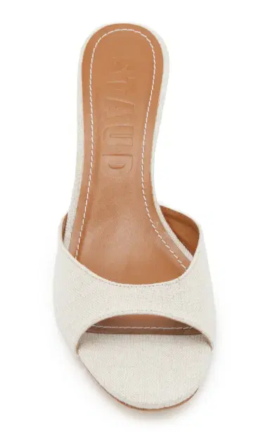 STAUD Brigitte Canvas Mules | Thumbnail 3 STAUD Brigitte Canvas Mules | Thumbnail 3