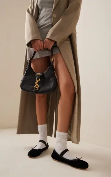 Miu Miu Velvet Ballet Flats | Thumbnail 2 Miu Miu Velvet Ballet Flats | Thumbnail 2