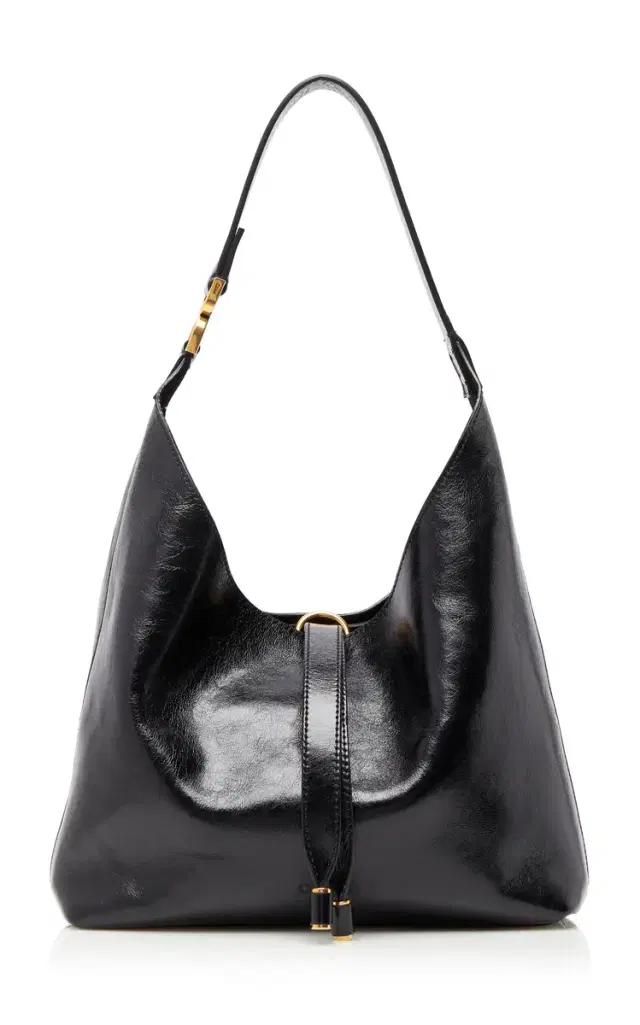 Marcie Leather Tote Bag - Black - OS