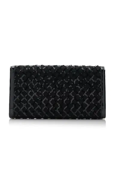Roger Vivier Flower-Buckle Sequined Patent Leather Clutch | Thumbnail 5 Roger Vivier Flower-Buckle Sequined Patent Leather Clutch | Thumbnail 5
