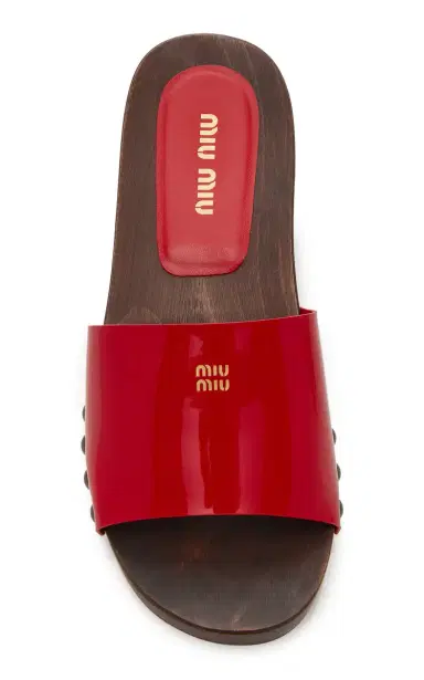 Miu Miu Patent Leather Clogs | Thumbnail 5 Miu Miu Patent Leather Clogs | Thumbnail 5