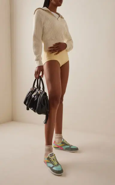 Miu Miu Gymnasium Tech-Nylon and Suede Sneakers | Thumbnail 2 Miu Miu Gymnasium Tech-Nylon and Suede Sneakers | Thumbnail 2