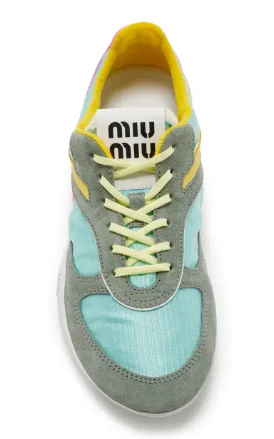 Miu Miu Gymnasium Tech-Nylon and Suede Sneakers | Thumbnail 5 Miu Miu Gymnasium Tech-Nylon and Suede Sneakers | Thumbnail 5