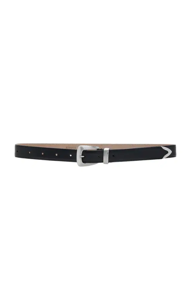 Khaite Benny Slim Leather Belt