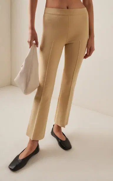 HIGH SPORT Kick Stretch-Cotton Knit Cropped Flared Pants | Thumbnail 3 HIGH SPORT Kick Stretch-Cotton Knit Cropped Flared Pants | Thumbnail 3