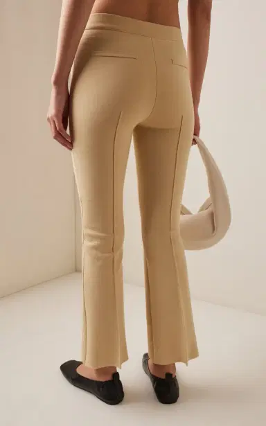 HIGH SPORT Kick Stretch-Cotton Knit Cropped Flared Pants | Thumbnail 4 HIGH SPORT Kick Stretch-Cotton Knit Cropped Flared Pants | Thumbnail 4