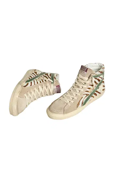 Golden Goose Slide Calf Hair High-Top Sneakers | Thumbnail 3 Golden Goose Slide Calf Hair High-Top Sneakers | Thumbnail 3