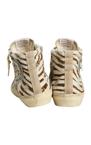 Golden Goose Slide Calf Hair High-Top Sneakers | Thumbnail 4 Golden Goose Slide Calf Hair High-Top Sneakers | Thumbnail 4