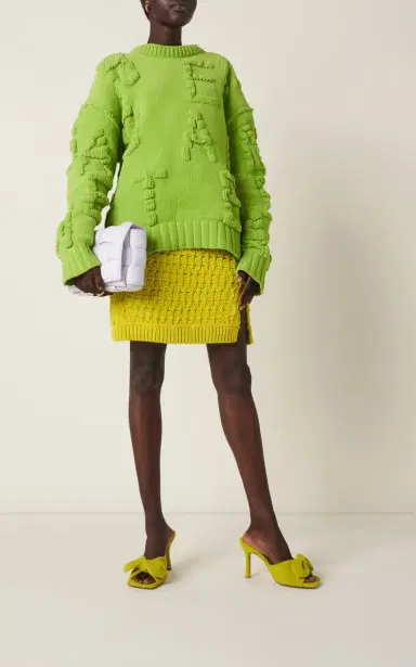 Bottega Veneta Logo-Knit Chenille Sweater | Thumbnail 3 Bottega Veneta Logo-Knit Chenille Sweater | Thumbnail 3