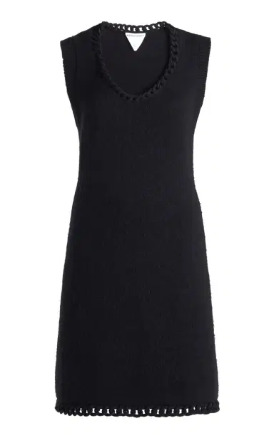 Bottega Veneta Chain-Detailed Wool Knit Mini Dress | Thumbnail 1
