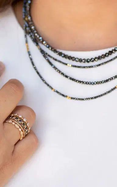 Sethi Couture Noir Medium Black Diamond Necklace | Thumbnail 3 Sethi Couture Noir Medium Black Diamond Necklace | Thumbnail 3