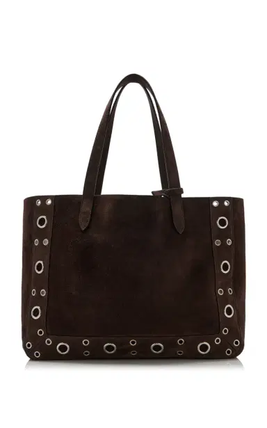 Valentino Garavani Studded Suede Tote Bag | Thumbnail 5 Valentino Garavani Studded Suede Tote Bag | Thumbnail 5