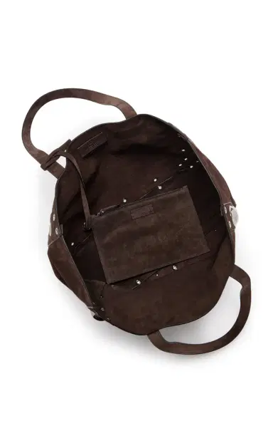 Valentino Garavani Studded Suede Tote Bag | Thumbnail 6 Valentino Garavani Studded Suede Tote Bag | Thumbnail 6