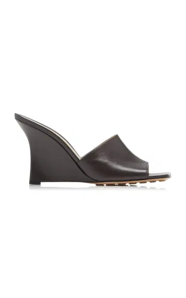 Bottega Veneta Stretch Wedge Lounge Leather Mules | Thumbnail 2