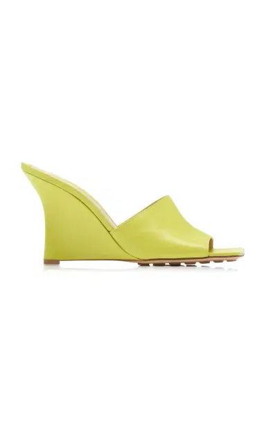 Bottega Veneta Stretch Wedge Lounge Leather Mules | Thumbnail 1