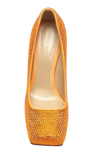 Bottega Veneta Courtney Sparkle Leather Pumps | Thumbnail 3