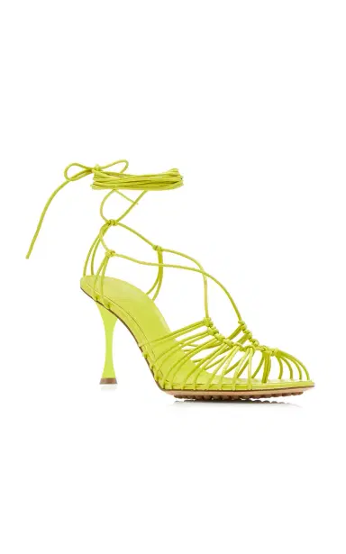 Bottega Veneta Dot Lace-Up Leather Sandals | Thumbnail 5
