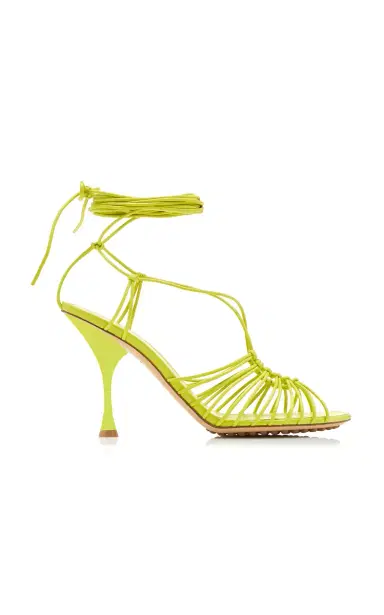 Bottega Veneta Dot Lace-Up Leather Sandals | Thumbnail 8