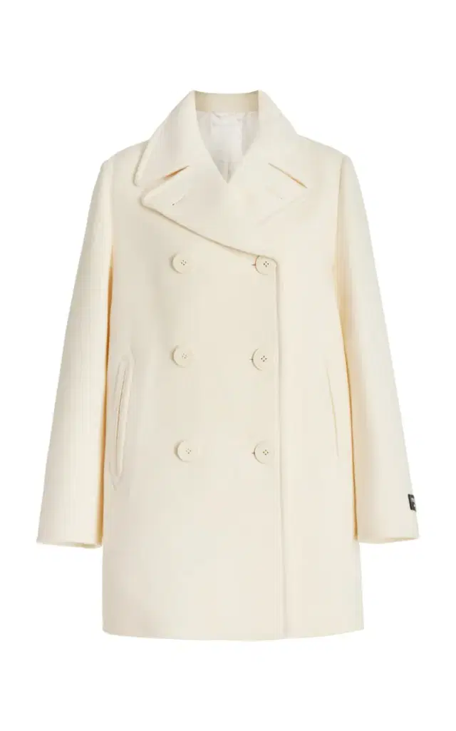 Double-Breasted Wool Peacoat