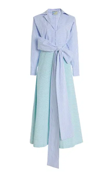 Bernadette Exclusive Riviera Clarence Striped Cotton Maxi Shirt Dress | Thumbnail 1 Bernadette Exclusive Riviera Clarence Striped Cotton Maxi Shirt Dress | Thumbnail 1