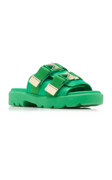 Bottega Veneta Flash Buckled Leather and Rubber Sandals | Thumbnail 6