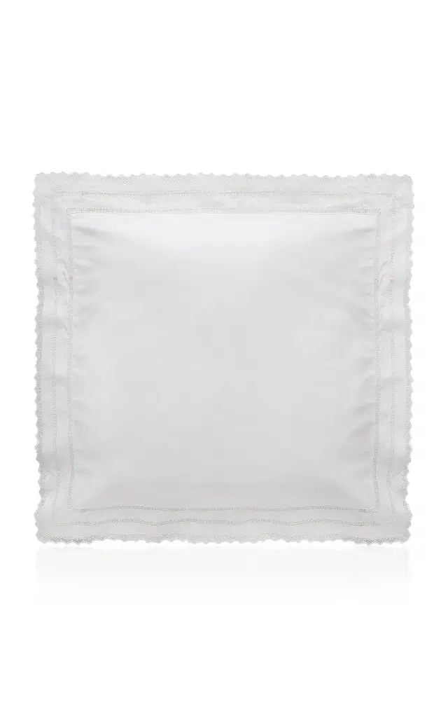 Exclusive Hojas Percale Percale Euro Sham - White
