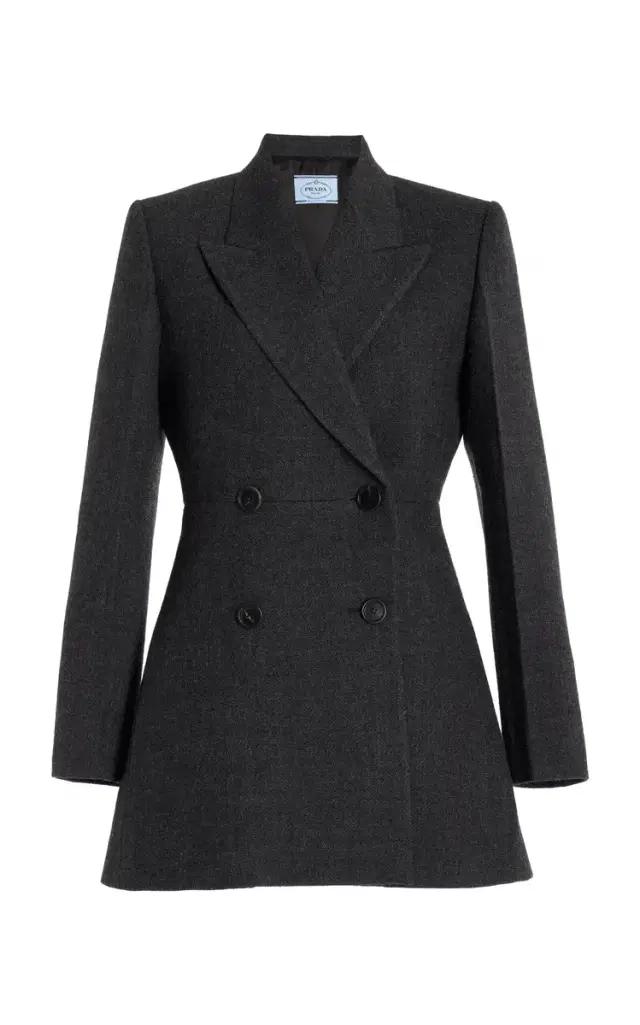 Prada Double-Breasted Suiting Blazer
