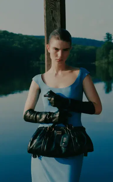 Miu Miu Miuarchive Leather Shoulder Bag | Thumbnail 2 Miu Miu Miuarchive Leather Shoulder Bag | Thumbnail 2