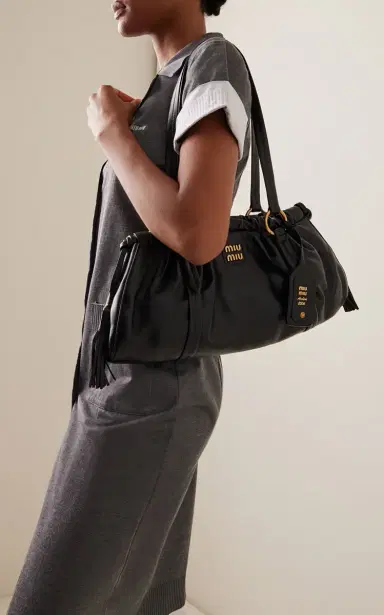 Miu Miu Miuarchive Leather Shoulder Bag | Thumbnail 3 Miu Miu Miuarchive Leather Shoulder Bag | Thumbnail 3