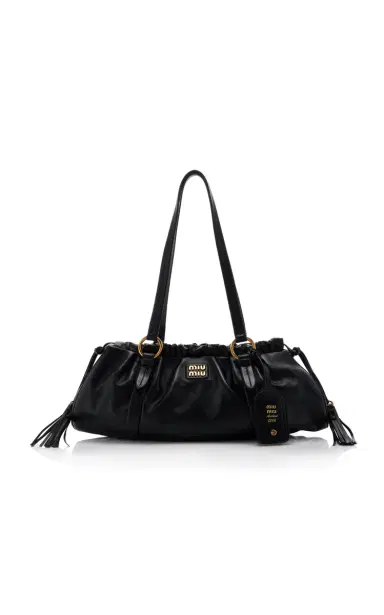 Miu Miu Miuarchive Leather Shoulder Bag | Thumbnail 1 Miu Miu Miuarchive Leather Shoulder Bag | Thumbnail 1