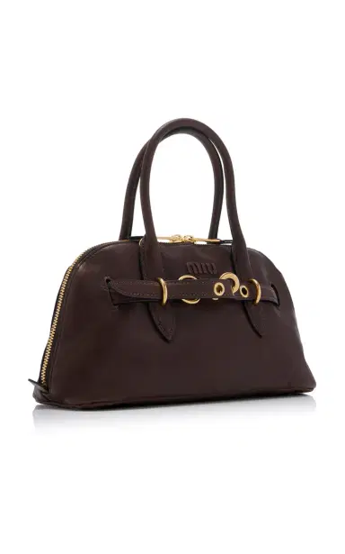 Miu Miu MIuarchive Leather Top Handle Bag | Thumbnail 3 Miu Miu MIuarchive Leather Top Handle Bag | Thumbnail 3
