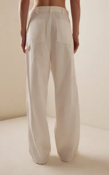The Row Sharka Rigid Low-Rise Cotton-Cashmere Barrel Jeans | Thumbnail 4 The Row Sharka Rigid Low-Rise Cotton-Cashmere Barrel Jeans | Thumbnail 4