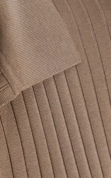 The Row Kaiomi Ribbed-Knit Polo Top | Thumbnail 5