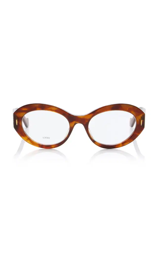 Loewe Anagram Round-Frame Acetate Glasses