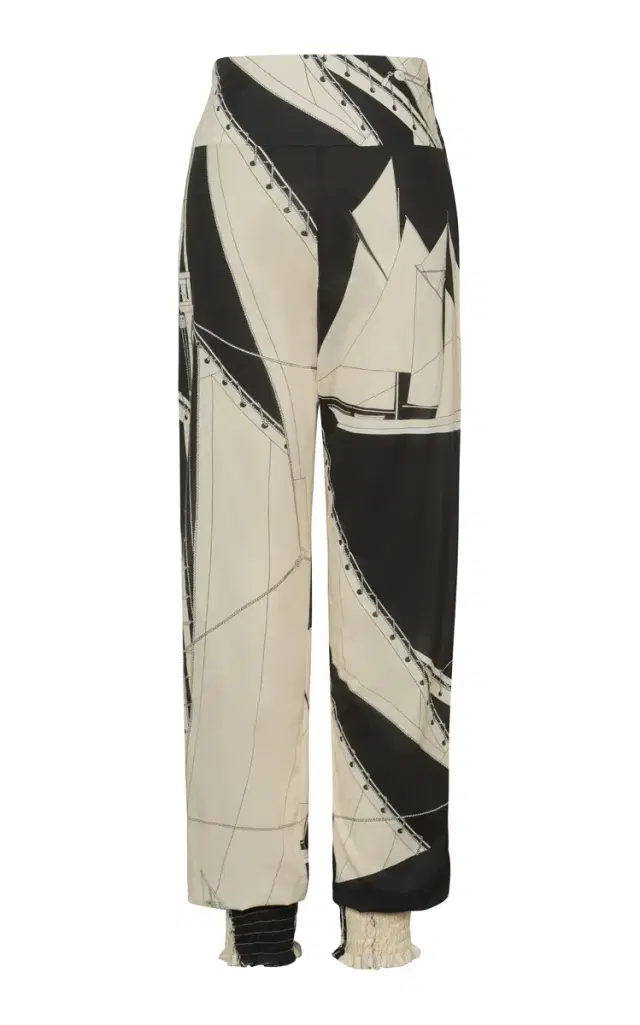 Speed Queen Printed Cotton Tapered Pants - Print