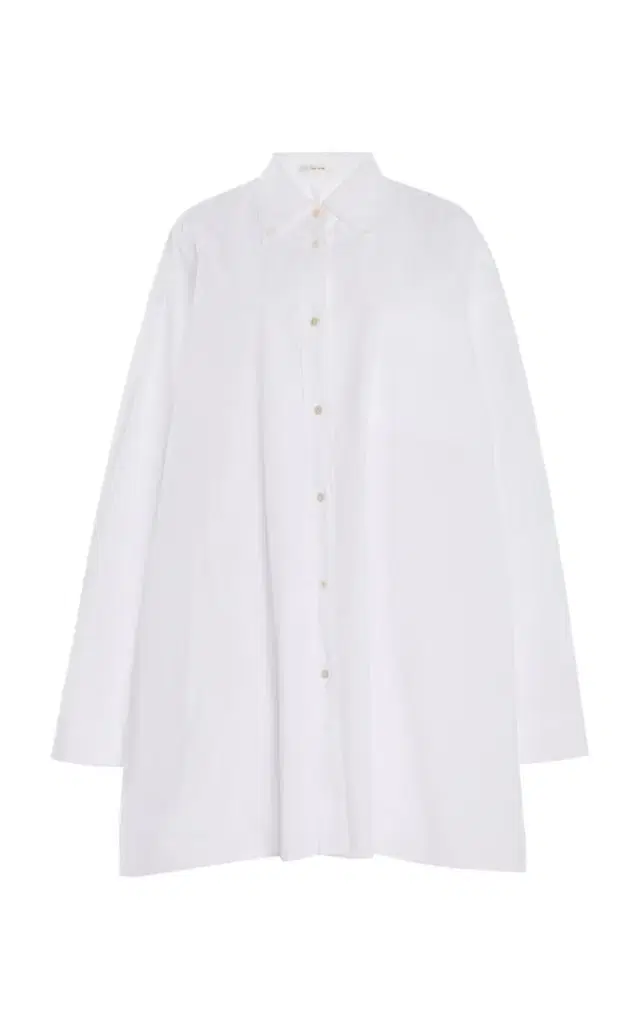 Victoria Cotton Poplin Long Shirt