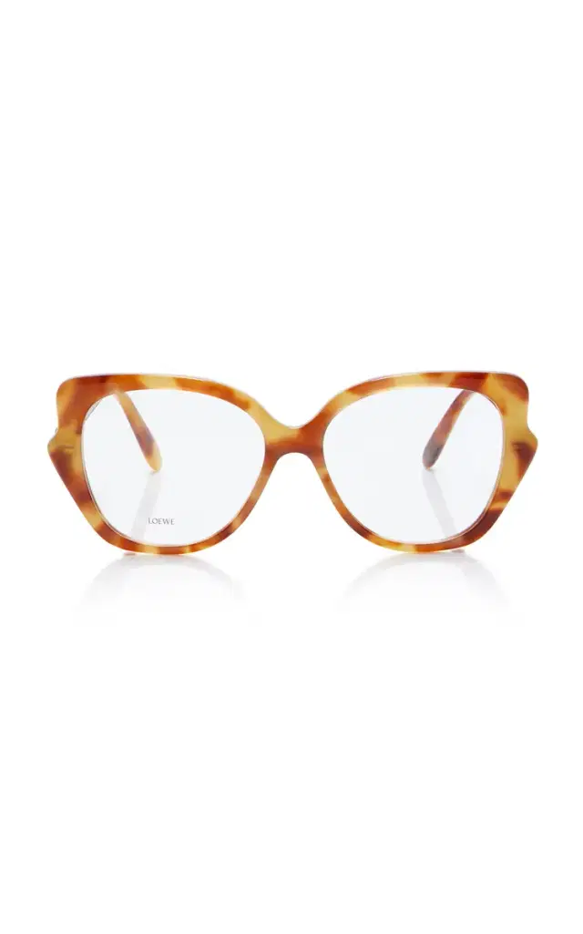 Oversized Cat-Eye Acetate Glasses