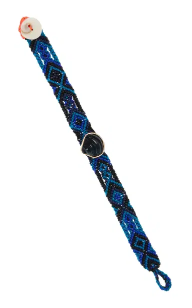 DEZSO BY SARA BELTRÁN Blue Tigers Eye Classic Chione Mexican Bracelet | Thumbnail 1 DEZSO BY SARA BELTRÁN Blue Tigers Eye Classic Chione Mexican Bracelet | Thumbnail 1