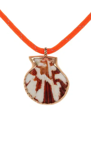 DEZSO BY SARA BELTRÁN 18K Rose Gold Clam Shell Necklace - Multi - OS - Moda Operandi | Thumbnail 3
