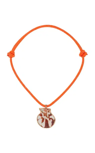DEZSO BY SARA BELTRÁN 18K Rose Gold Clam Shell Necklace - Multi - OS - Moda Operandi | Thumbnail 1