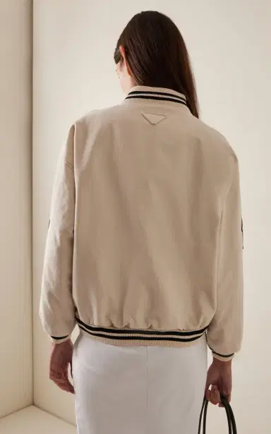 Prada Oversized Mohair-Wool Varsity Jacket | Thumbnail 4 Prada Oversized Mohair-Wool Varsity Jacket | Thumbnail 4