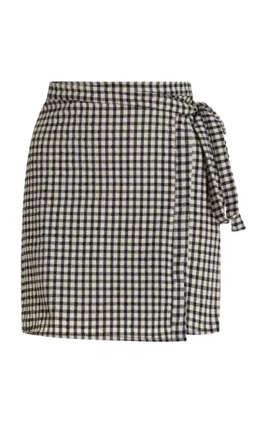 JUILLET SWIMWEAR Exclusive Gingham Wrap Skirt | Thumbnail 1 JUILLET SWIMWEAR Exclusive Gingham Wrap Skirt | Thumbnail 1