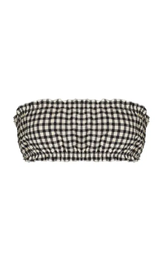 JUILLET SWIMWEAR Lee Checked Bikini Top